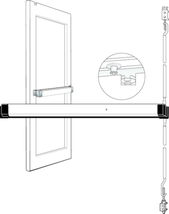 Adams Rite 8600 Concealed Vertical Rod