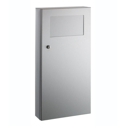 Bobrick Surface Mounted Waste Receptacle with Disposal Door
