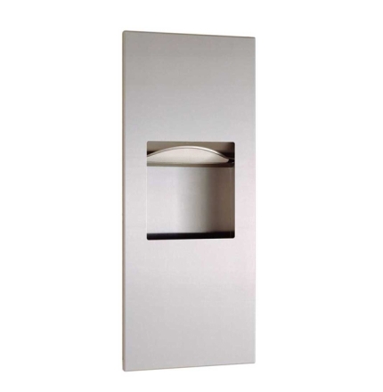 Bobrick Recessed Paper Towel Dispenser with Waste Receptacle
