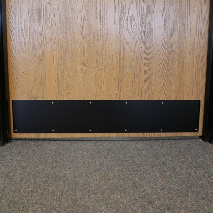 Black Anodized Aluminum Kick Plate