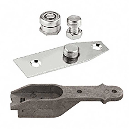 CRL Jackson BV Combination End-Load Bottom Pivot Set for 1 inch deep bottom rails. Combination set for both floor and threshold mount applications.