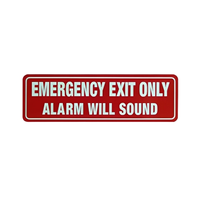 Detex EA-561 Self Adhesive Emergency Exit Only sign