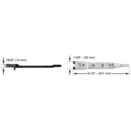 Jackson Door Closer Center Hung Arm-202085