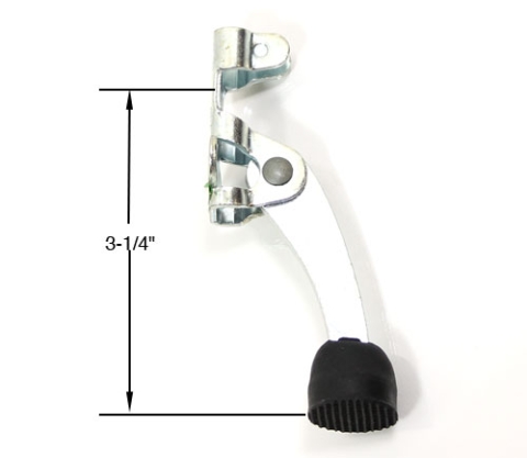 3" KICK DOWN DOOR STOP-ZINC PLATED MICKEY