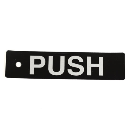 DOROMATIC EXIT DEVICE 1490 RHR/1590 LHR PUSH LABEL PB212 PB214