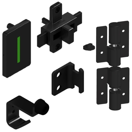 Matte Black Hadrian Door Kit