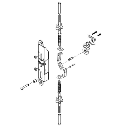 Jackson Exit Device Rod and Case Assembly