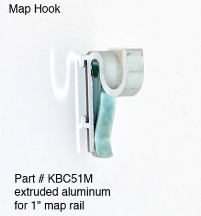 CLARIDGE METAL MAP HOOK 1"