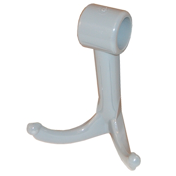VP DOUBLE PRONG NYLON HOOK FOR ROUND TUBING
