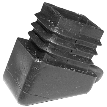 Plastic Chair Tips Square Tubing 3/4" O.D. X 5/8/" I.D. Slanted