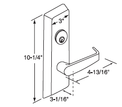 Corbin Russwin ED4000/5000 N9 Trim