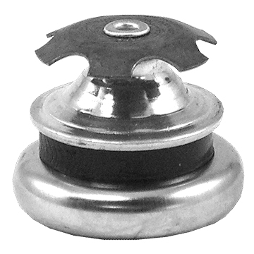 Non Swivel Glide 7/8" O.D. X 3/4" I.D. Nickel Base