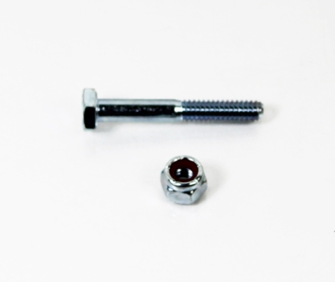 Replacement Medart Bleacher Axle Pin with bolt & lock nut