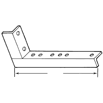 Interkal Bleacher Foot Board Support