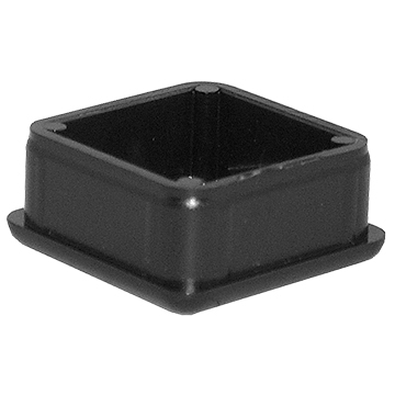 PLASTIC CHAIR TIP SQUARE TUBING 7/8" O.D. X 3/4" I.D.