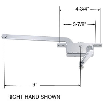 CASEMENT WINDOW OPERATOR 9" ARM