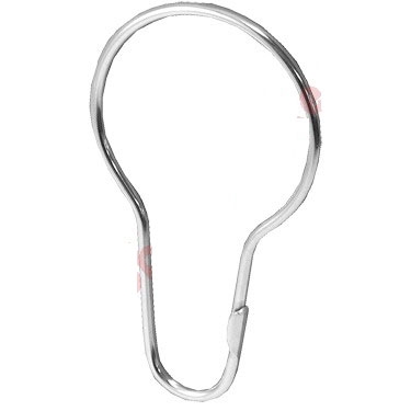 CURTAIN HOOK FOR 1 1/4" ROD - BRASS