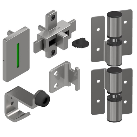 Stainless Steel Hadrian Door Kit 3/4"