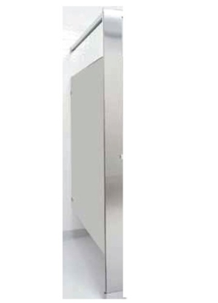 Stainless Steel Overhead Braced Urinal Screen