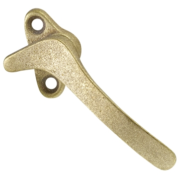 Two Hole 1-3/8" Window Handle 1/4" Lock Up Copper