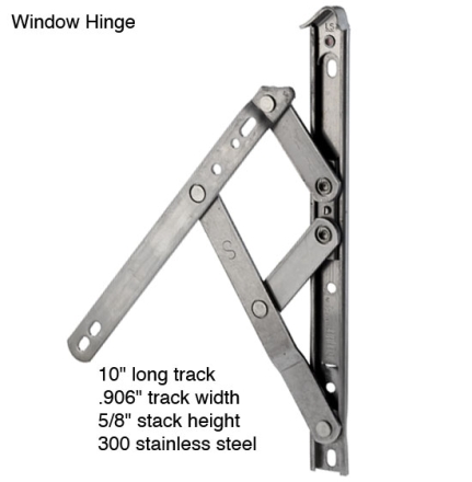 WINDOW HINGE 10" PAIR