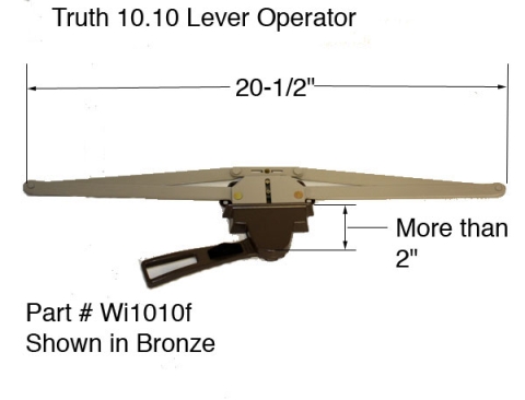 Truth 10.10 Lever Operator Single Pull More Than 2"