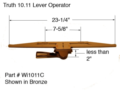 Truth 10.11 Lever Operator Double Pull Less Than 2"