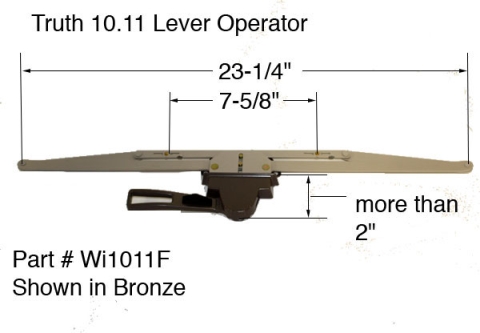 Truth 10.11 Lever Window Operator Double Pull More Than 2"