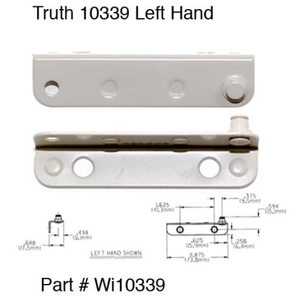 TRUTH ENTRYGARD 10339 LEFT HAND BRACKET