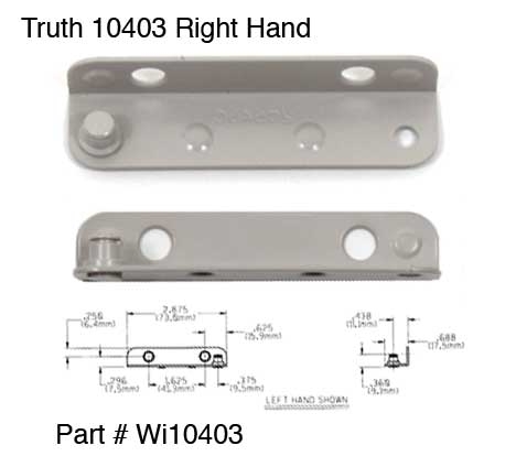 TRUTH ENTRYGARD 10403 RIGHT HAND BRACKET