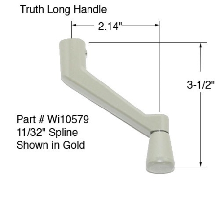 Truth 10579 Long Window Operator Handle With Additional Info and Specs
