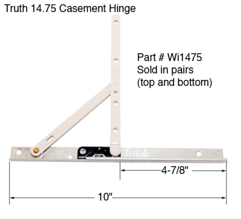 Truth Casement Hinge 14.75-Pair