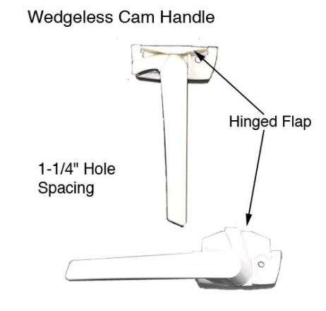 Two Hole 1-1/4" Wedgeless Cam Handle