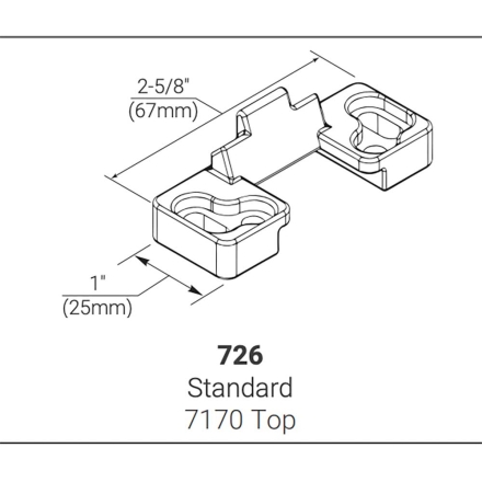 Yale 726 Top Strike for the 7170 Series Panic Device
