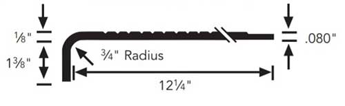 1010R Rubber Stair Tread Round Nose