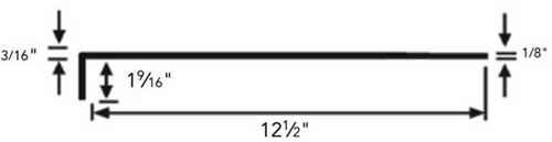 820R Rubber Stair Tread Profile